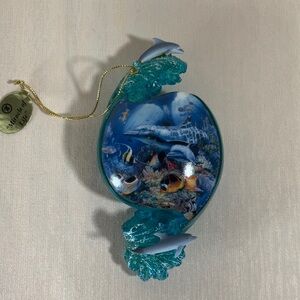 Miracle of Life Above and Below Dolphin Ornament Christian Riese Lassen